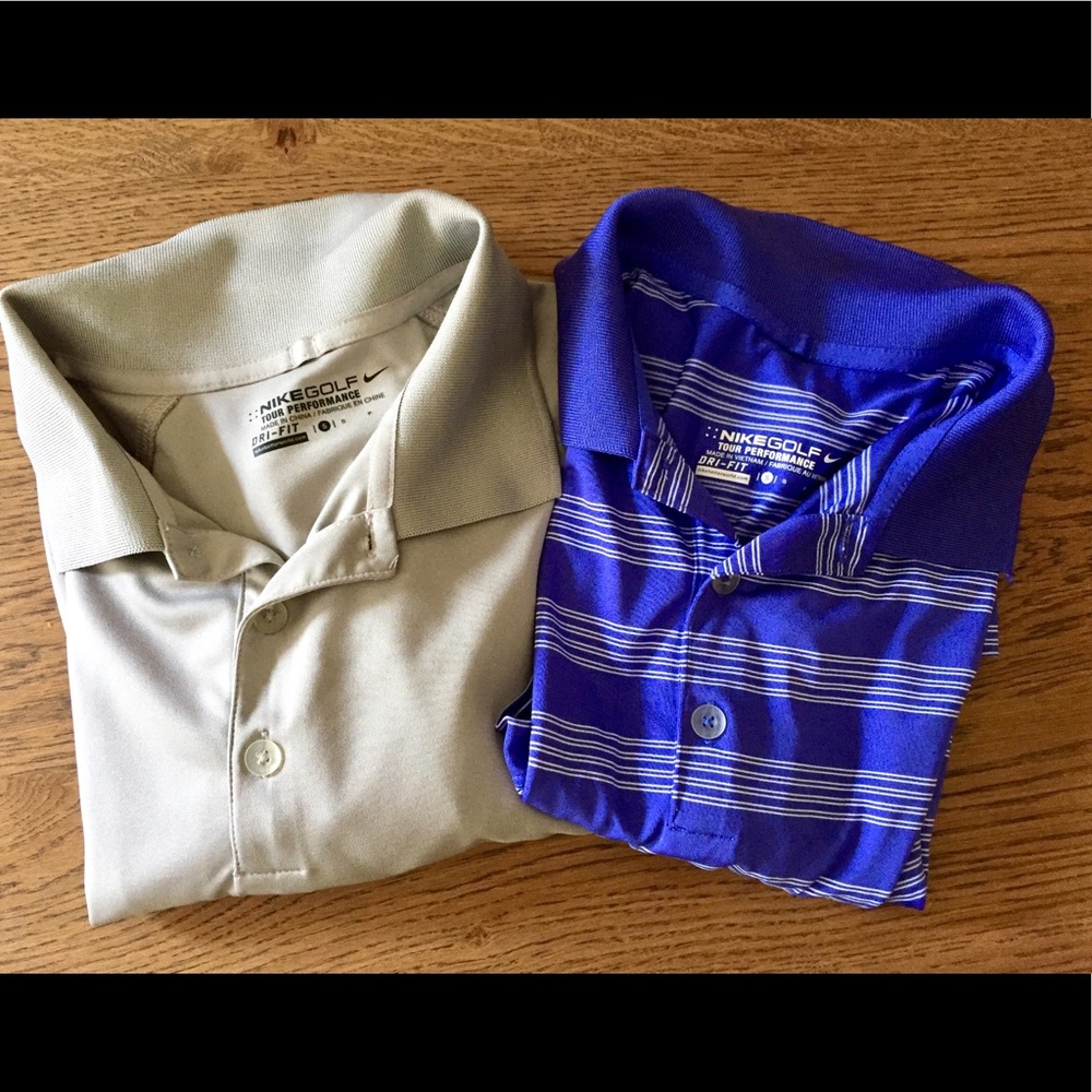 2 Nike Golf Polos Size Small